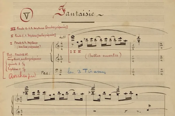 L'Orgue Mystique Fantaisie Epiphany Score