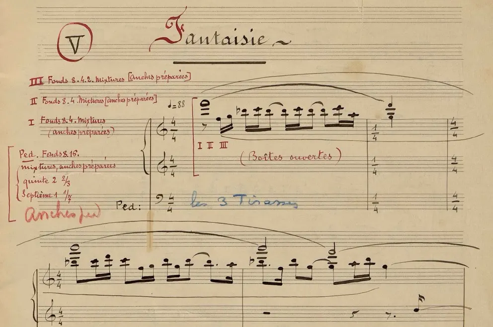 L'Orgue Mystique Fantaisie Epiphany Score